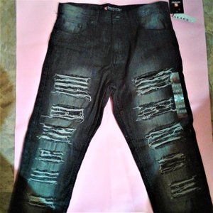 Jeans - new with tags black shredded jeans